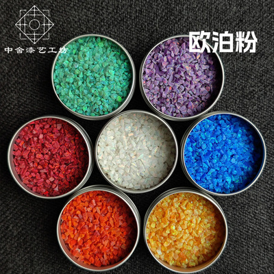 欧泊粉漆艺唐花红露草色