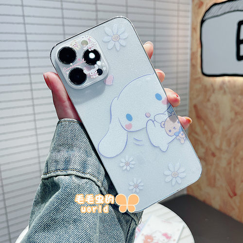 透明闪粉苹果磨砂玉桂狗全身贴