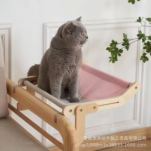 现货窗台宠物床猫窝四季 猫猫窝窗边猫挂床阳台窗户猫吊床悬挂猫床