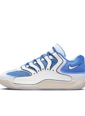 Nike KD 18 蓝白色 男款 低帮 休闲运动篮球鞋HV1991-401-601