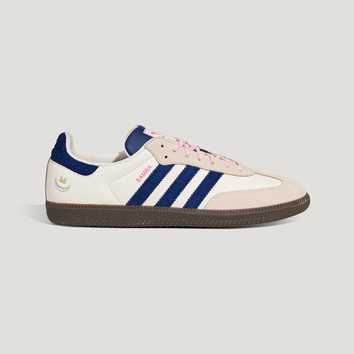 Adidas三叶草夏季迪士尼柴郡猫联名男女SAMBA德训运动鞋T头KH5899