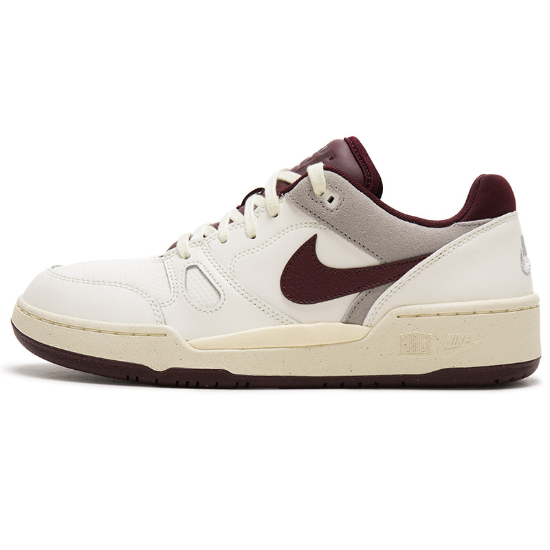 NIKE FULL FORCE LOW 复古低帮休闲鞋舒适百搭男款白红FZ4629-100