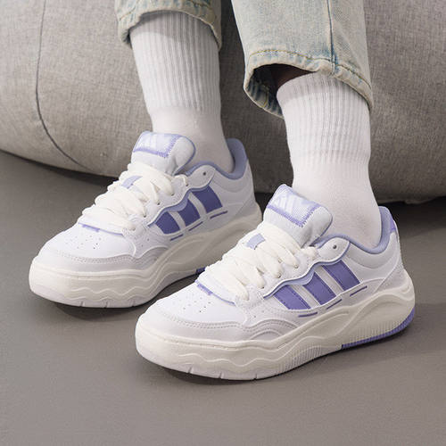 阿迪达斯Adidas女26春季运动Lite Shuffle厚底低帮休闲板鞋KH9026
