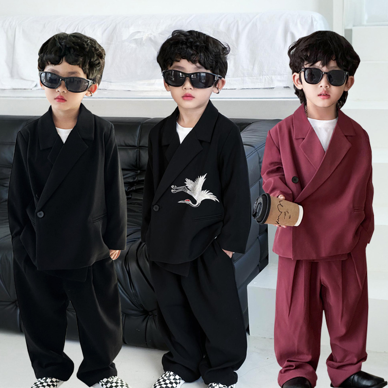 西装套装帅气春秋季国风