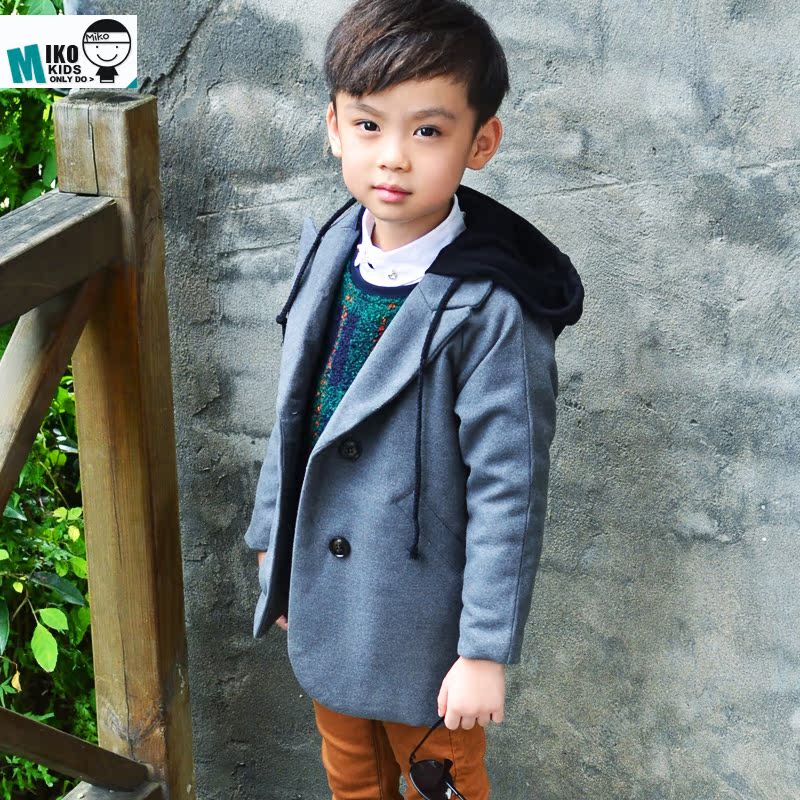 Manteau pour garcon en laine - Ref 2161414 Image 3