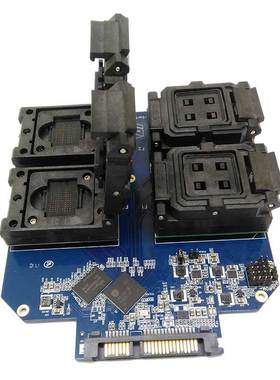 SM2258H转BGA152/132一拖四转DIP48测试座SATA接口测试治具现货