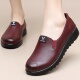 春秋皮鞋 软底妈妈鞋 单鞋 女鞋 中老年大码 鞋 防滑舒适不累脚工作鞋 子