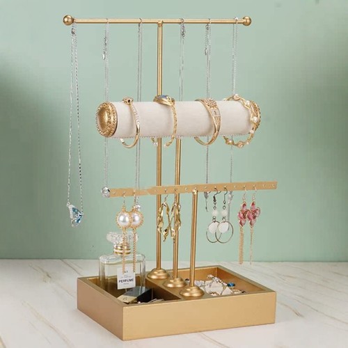 3层首饰展示架耳环项链收纳戒指