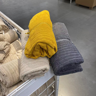 IKEA宜家沃格逊浴巾包巾70x140纯棉毛巾大号男女柔软洗澡裹巾吸水