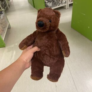 IKEA宜家尤恩格斯库格 毛绒玩具 熊公仔女孩节日礼物儿童玩具新款