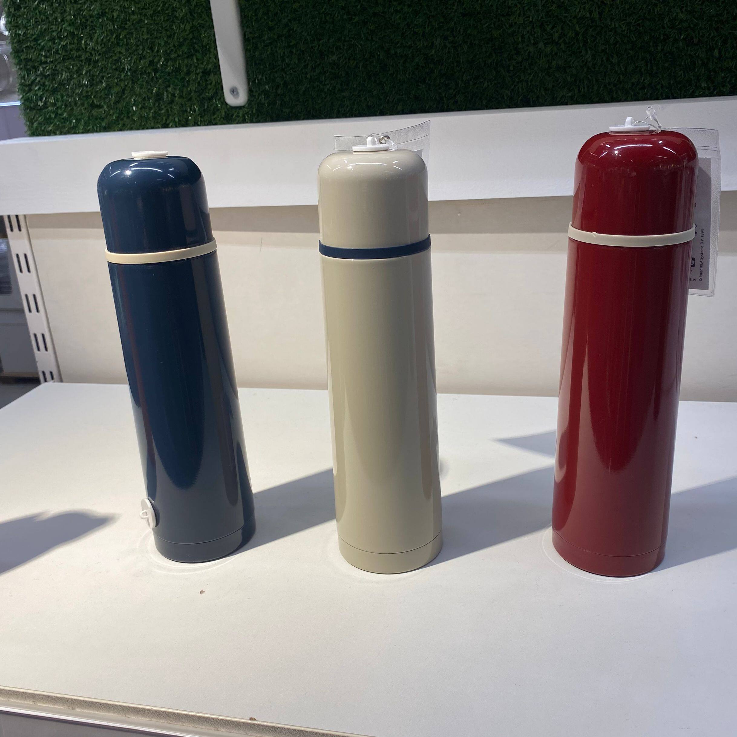 ikea宜家赫尔萨 钢制保暖瓶 保温杯男生女水杯不锈钢便携男士正品