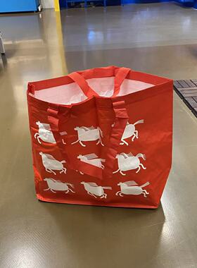 IKEA宜家弗斯达搬运袋红色马手提袋环保购物袋子可折叠便携单肩包