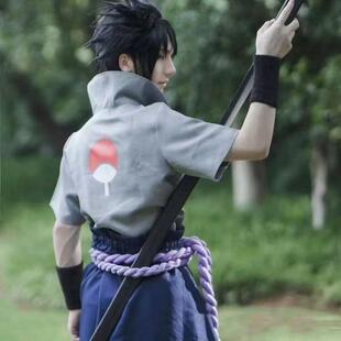 衣服 永恒万花筒宇智波佐助cos火影忍者疾风cosplay万圣节动漫服装