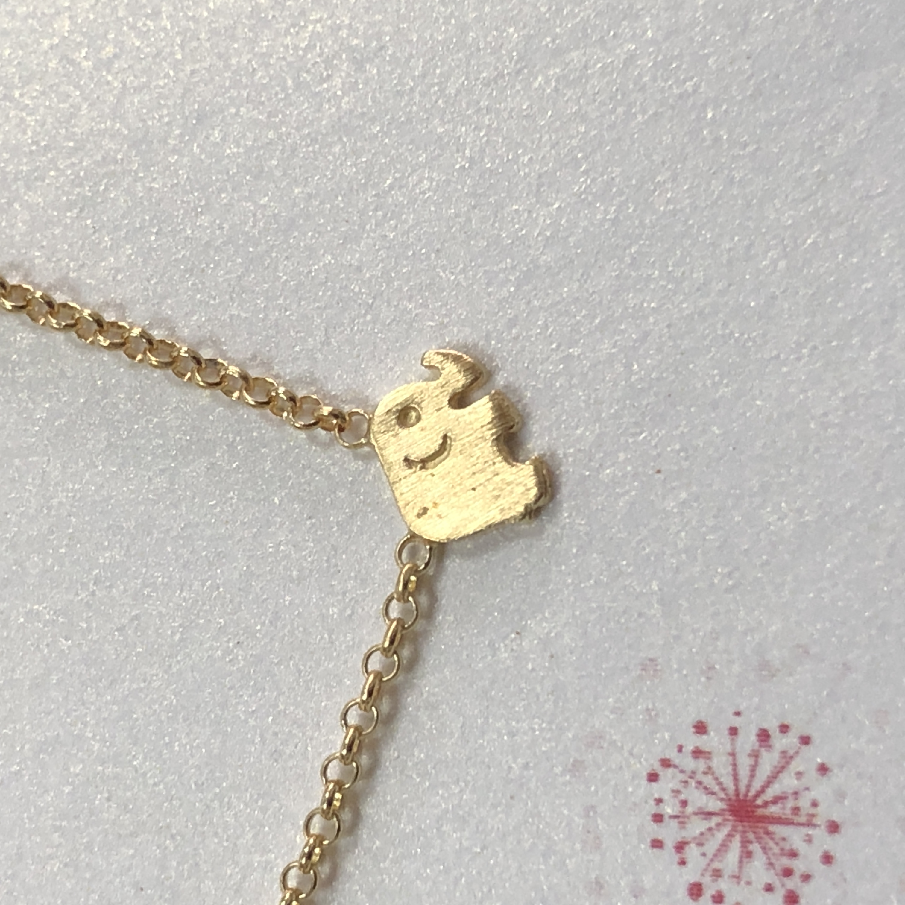 ※whispers※银镀金链【横迷你大象】项链 美国 Dogeared 正品