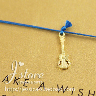 dogeared美国丝线925银吉他项链