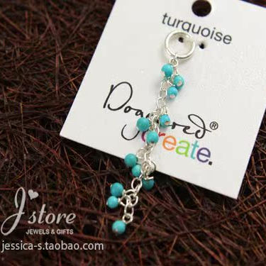 Create系列 DIY配件 松石珠珠长串吊坠 项链挂坠 Dogeared 正品