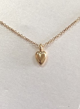 love主题白卡片 宝贝心 许愿项链 银镀金锁骨链 美国Dogeared正品