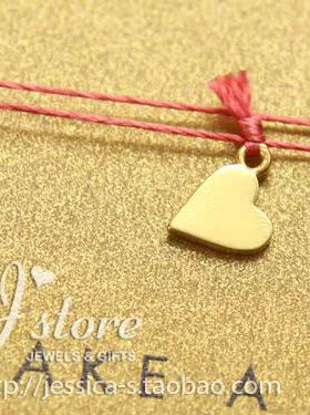 丝线款 银镀金【感恩的心】吊坠 许愿项链 美国Dogeared正品