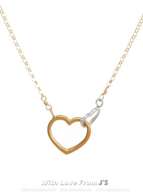 dogeared美国心心相印锁骨链