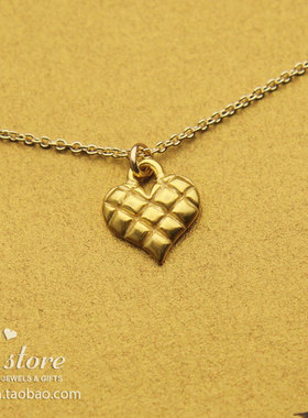 温暖的心DOGEARED银镀金项链