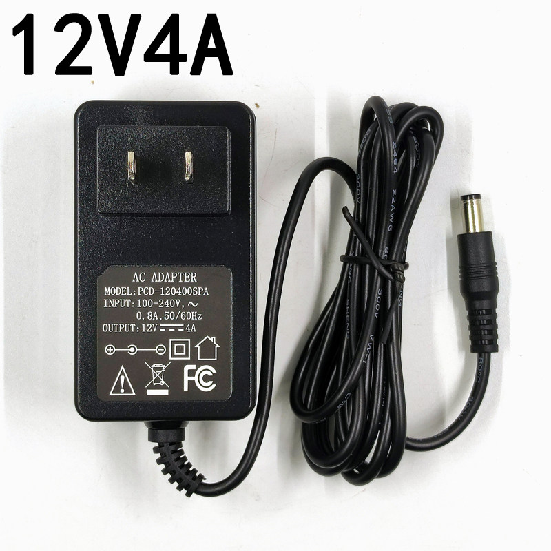 原装12V4A电源适配器监控液晶显示器奶茶广告牌灯箱路由器LED灯