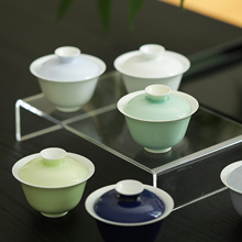 雅辑 日常基础款小盖碗 审评盖碗 经典容量80ml 纯手工功夫茶具