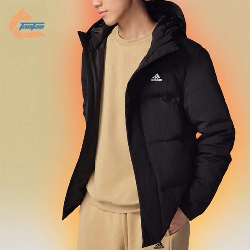阿迪达斯男士运动羽绒服