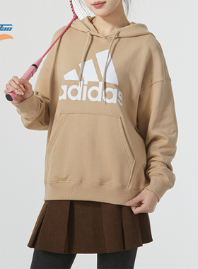 Adidas/阿迪达斯正品W BL FT O HD女士宽松连帽套头衫IR5448