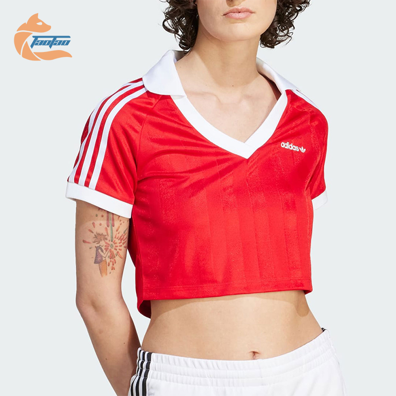 阿迪达斯女士运动休闲短袖