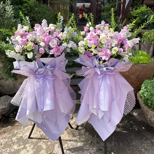 上海同城开业花篮速递配送开张乔迁庆典公司搬家鲜花花篮韩式花篮