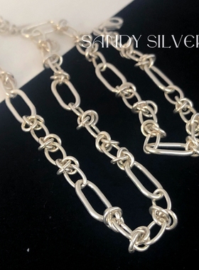 韩国高级设计感小众回形针情侣