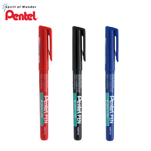 Pentel Green Label Fine Marker Pen NMS50 派通记号笔 油性笔