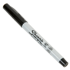三福记号笔 工业麦克笔 shanpie 37001 黑色极细芯油性笔 0.5