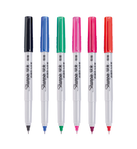 sharpie锐意防褪色0.5mm马克笔