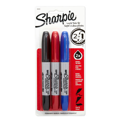 Sharpie 36404 Super Twin Tip 大双头麦克笔 油性记号笔 Marker