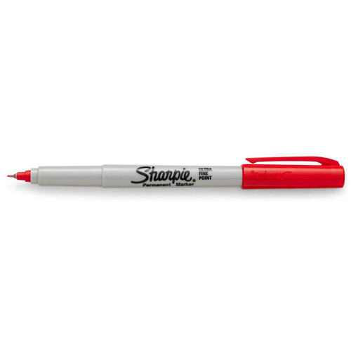 sharpie极细红色油性笔