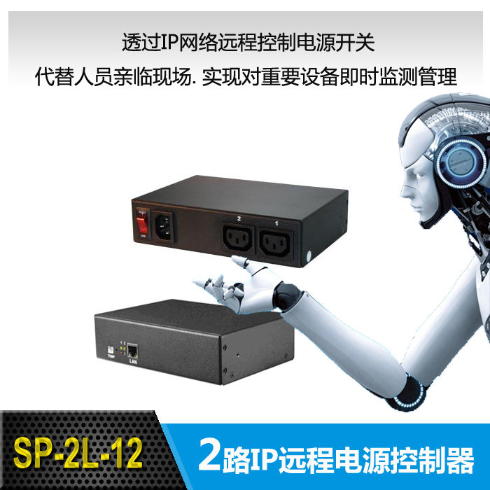 HASUS海硕 2路IP远程电源管理器IP PDU网络电源控制器 SP-2L-12