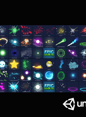 Unity3D 常用卡通风格化战斗环境互动特效Epic Toon FX 1.72
