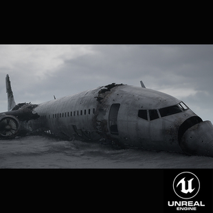 UE4 飞机残骸素材