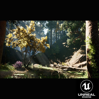 UE4 森林树林场景游戏就绪资源包