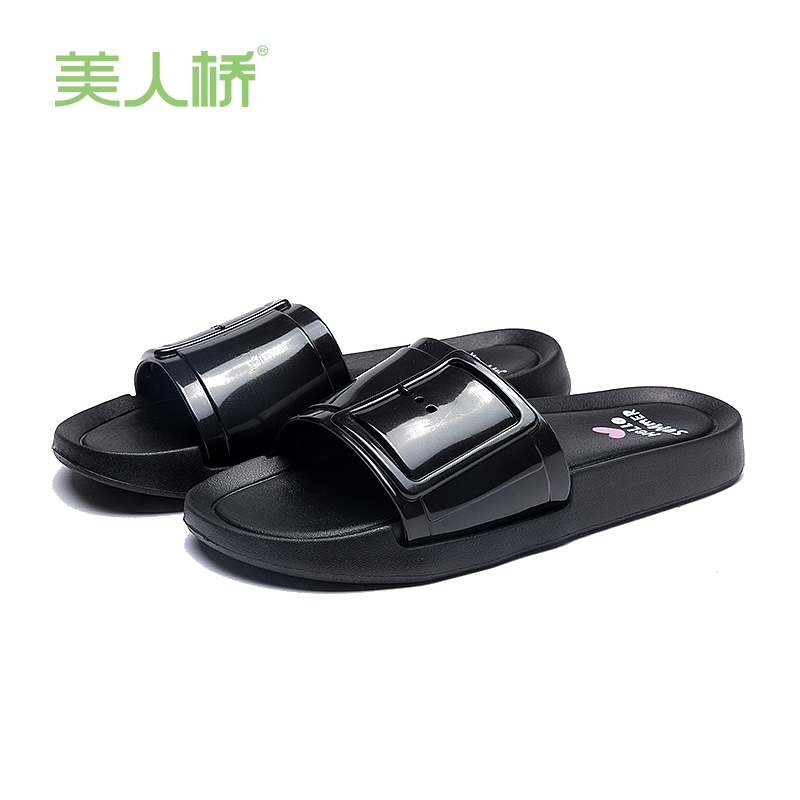 防滑平底凉拖鞋美人桥EVA