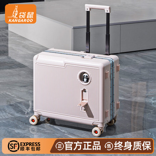 袋鼠行李箱儿童女孩可坐2026新款拉杆可上飞机20寸登机密码旅行骑