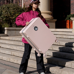 袋鼠行李箱24寸女生pc材质结实耐用铝框超轻便宽拉杆22旅行密码20