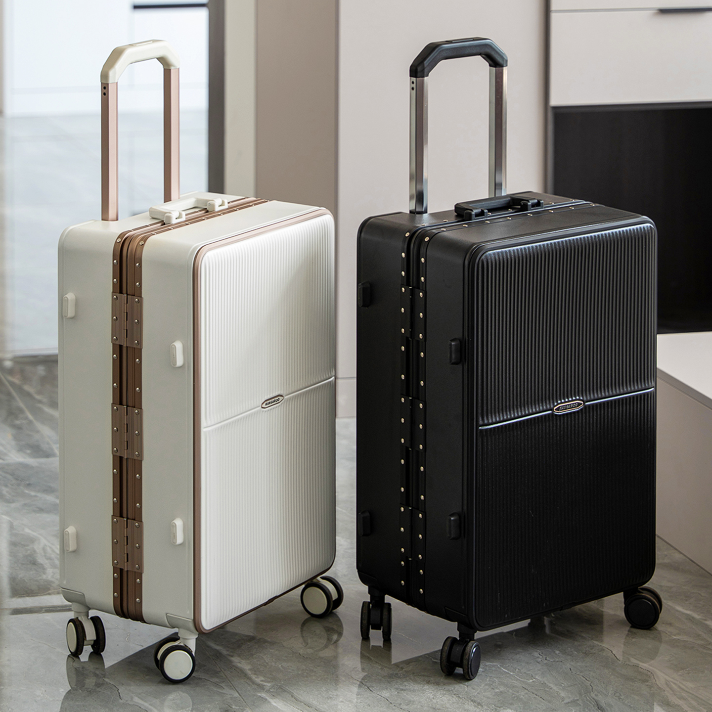 【袋鼠正品】20寸结实耐用登机箱