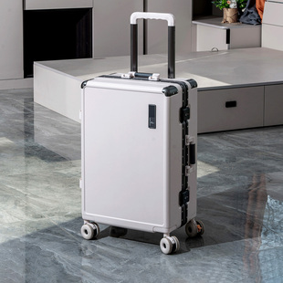 袋鼠能带上飞机的行李箱20寸登机箱女新款加厚耐用pc材质旅行箱男