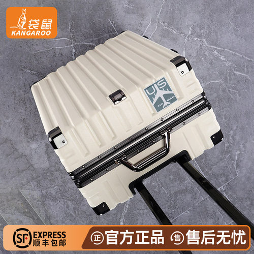 袋鼠正品行李箱可坐可骑可登机