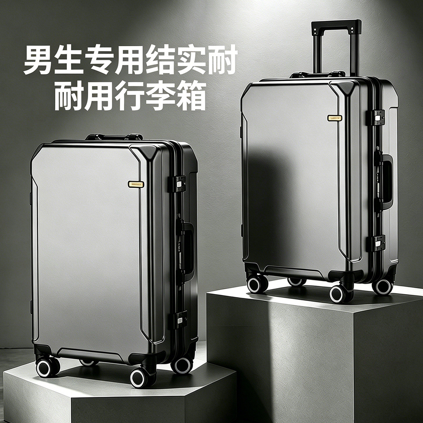 袋鼠行李箱男生2026新款结实耐用加厚拉杆旅行密码皮箱子24男士22