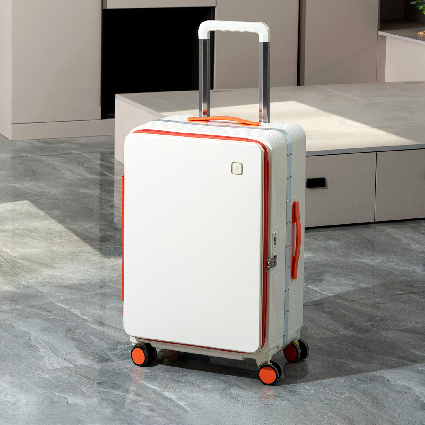 袋鼠侧开深仓行李箱24寸女加厚耐用2026新款大容量拉杆旅行密码28