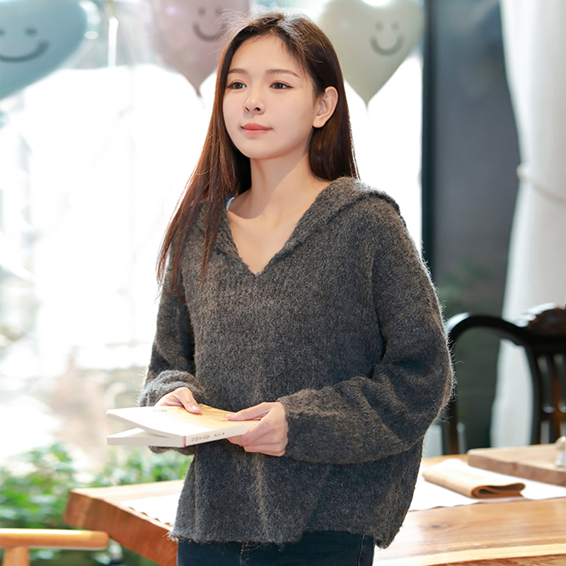 毛儿手作 海军翻领毛衣材料包 棒针手工编织毛线diy制作 苏利