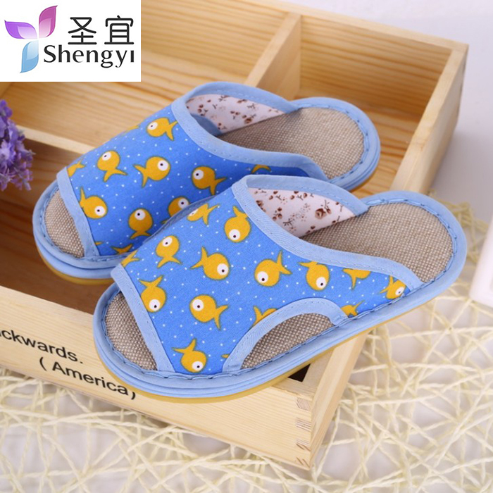 Chaussons enfants en coton pour Toute saison - semelle tendon - Ref 1007381 Image 3